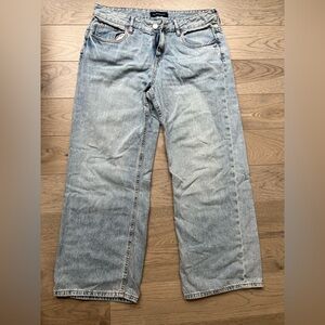 Aeropostale Women's Aero Baggy Wide Leg Jeans